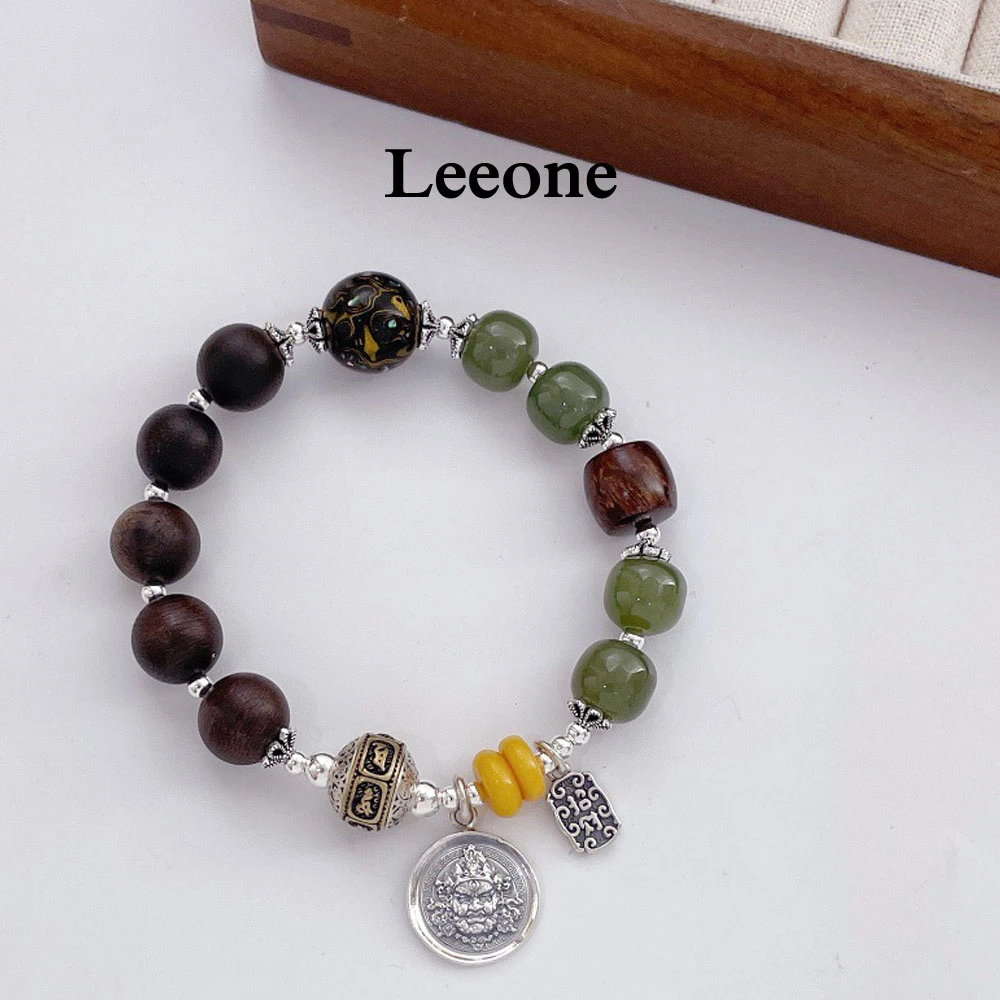 925银手链 LEEONE【青雅】古风手作青雅手工个性手链A92