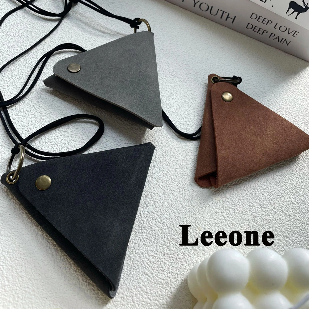非金属布艺项链 LEEONE【三角包】复古三角高级感简约项链A69