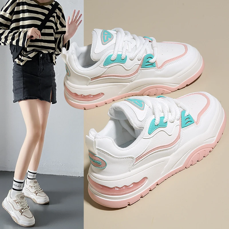 断码清仓 新款韩版透气小白鞋女低帮休闲板鞋厚底百搭BR703