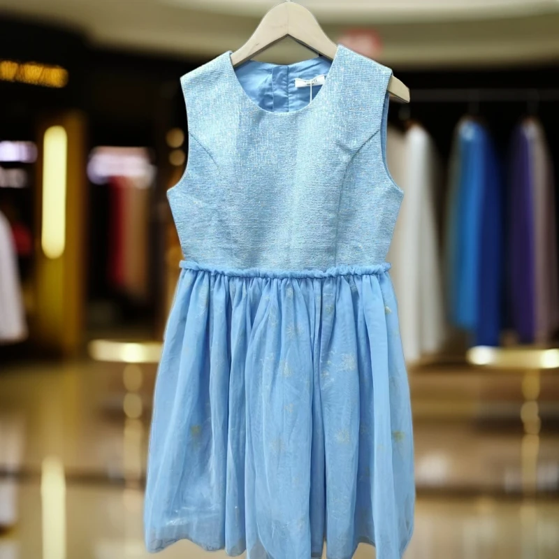 【3711 童装蓝色连衣裙