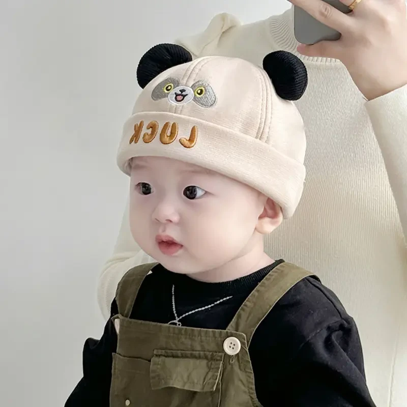 婴儿帽子秋冬超萌幼儿男童地主帽小月龄男女宝宝春秋季婴儿帽子