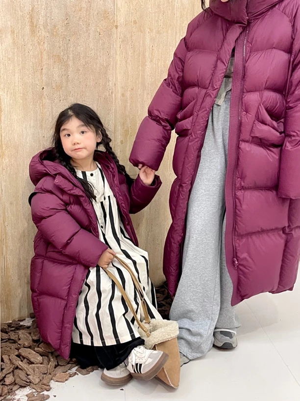 言言家【极寒大被子】新国标90白鸭绒亲子装羽绒服7532款