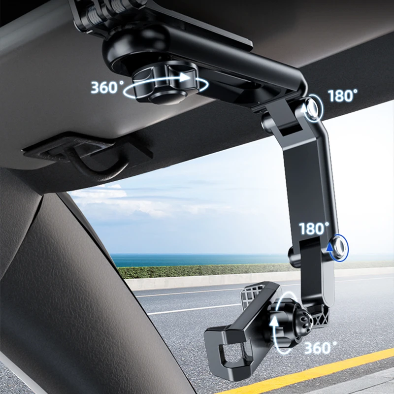 车载手机支架汽车遮阳板车内饰车上车用卡扣导航新款固定支撑专用