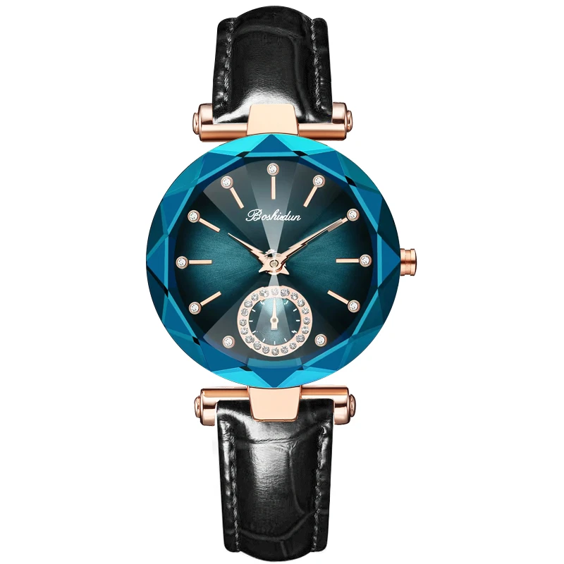 Boshidun【专柜正品】2025新款海洋之心轻奢百搭腕表8131