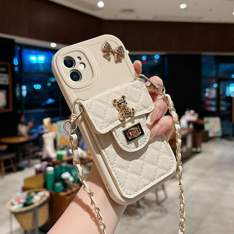 苹果16手机壳保护套女外壳iphone16plus软硅胶壳斜挎挂绳卡包防摔