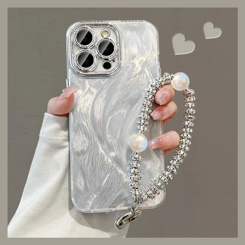 适用苹果15promax手机壳16pro新款网红爆款iphone14pro链条13pm女