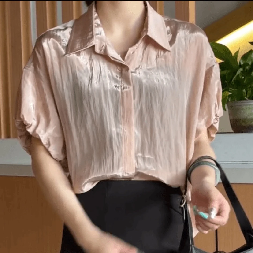 【余姚心依阁铭品】7168轻奢简约大方百搭显瘦上衣