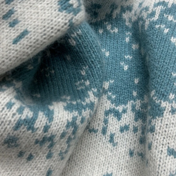 【心依阁铭品】1603提花双面编织加厚套头毛衣大版型