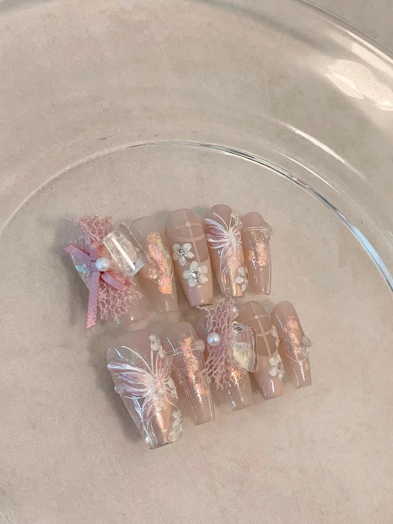 Mori茉莉 | 繁世【纯手工穿戴甲】10片梯形