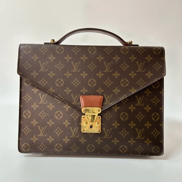 90新 LouisVuitton/路易威登 老花公文包 正常使用痕迹