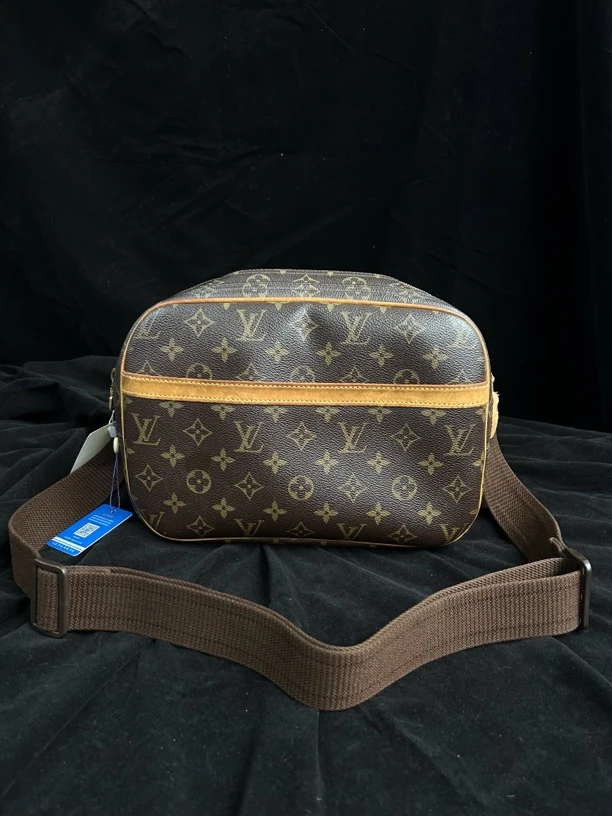 90新 LouisVuitton/路易威登 Lv老花记者斜挎包