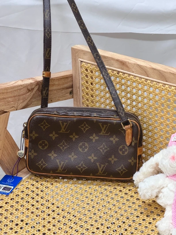 90新 LouisVuitton/路易威登 老花迪士尼相机包