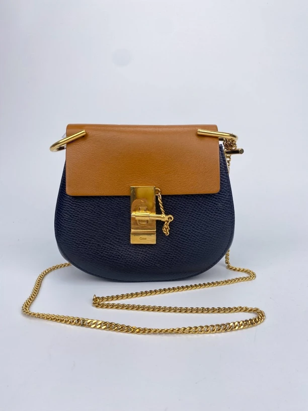 95新 Chloe/蔻依 拼色小猪包 正常使用痕迹