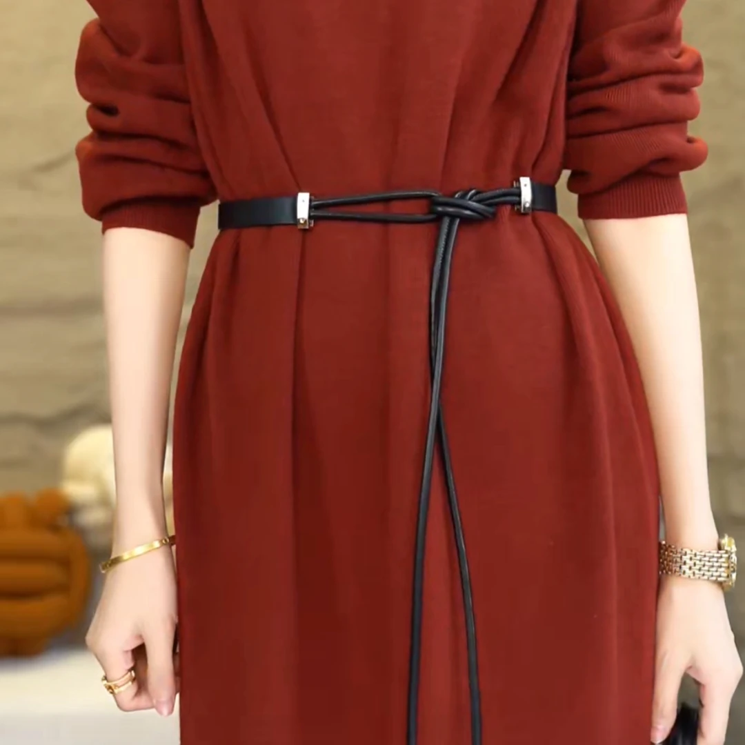 新款配裙子的腰带女装饰打结软长款时尚个性腰绳腰带7067