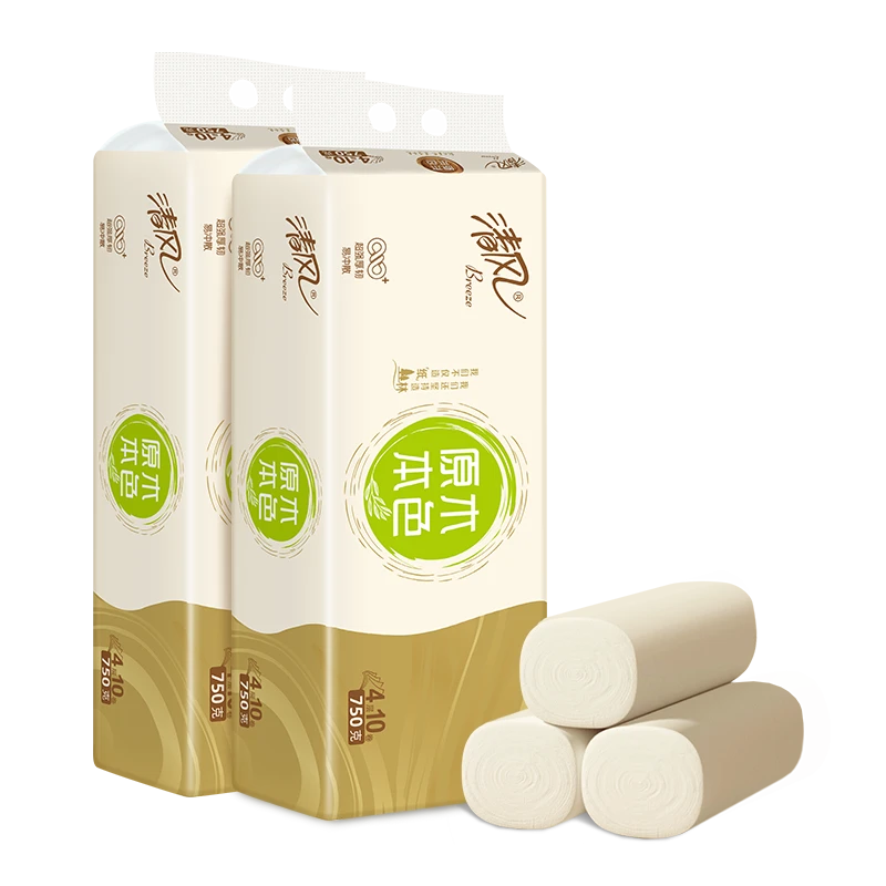 【福利款】清风原色无芯卷纸4层75克10卷*1提（新）