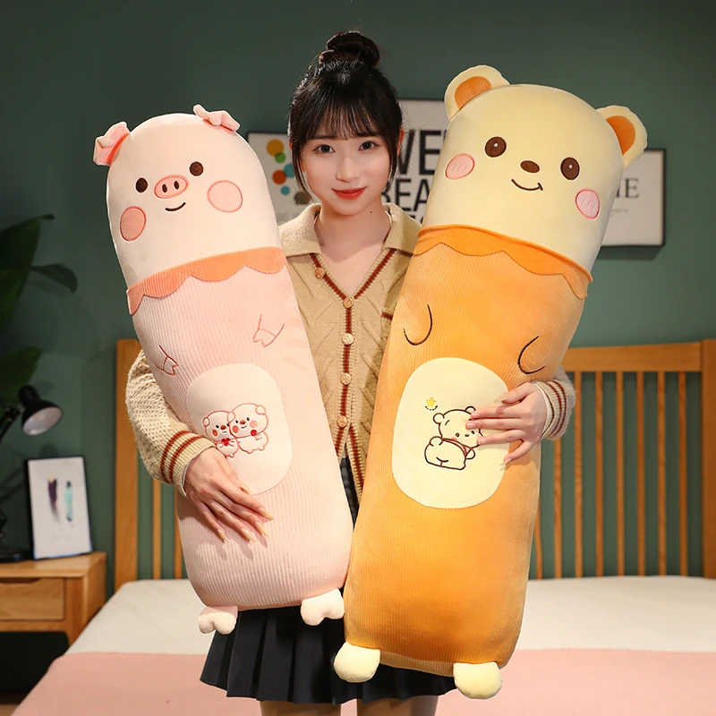 创意长条抱枕靠垫女神夹腿抱抱可爱卡通动物娃娃玩偶送女朋友礼物