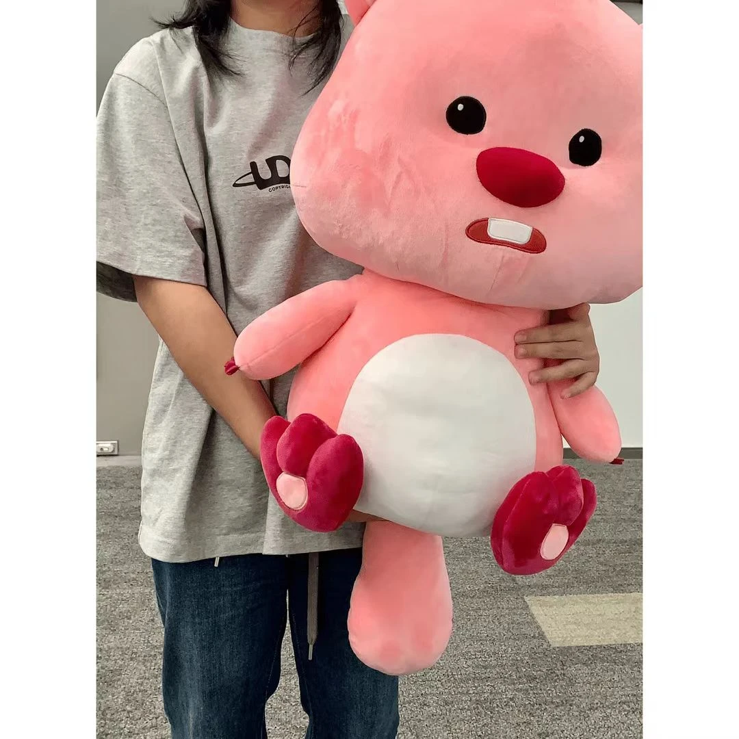 海狸露比loopy弹力玩偶毛绒玩具公仔可爱玩偶儿童生日礼物女友