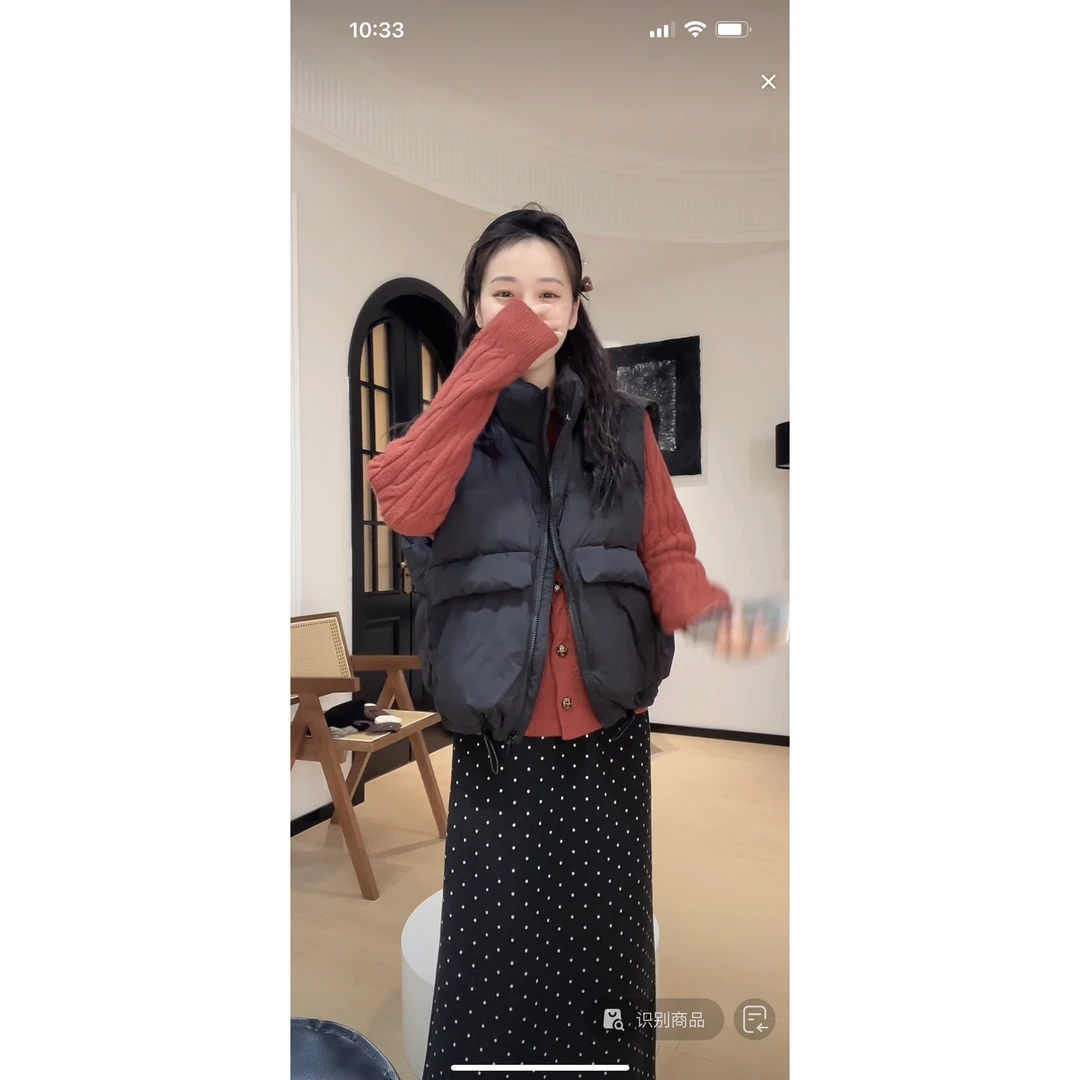 清！！！【羽绒马甲】保暖短款时尚休闲百搭外穿马夹轻薄无袖简约