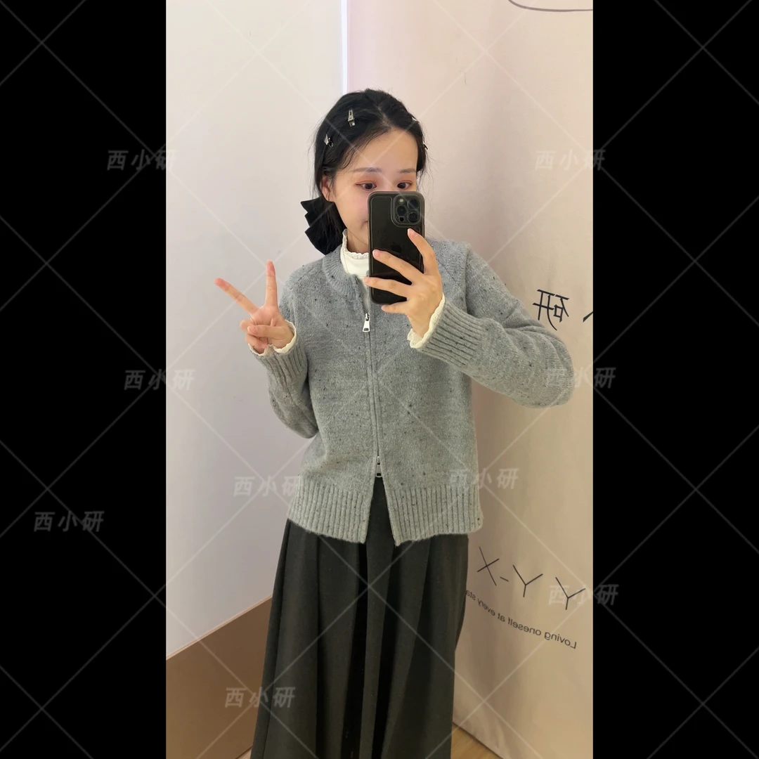 【芝麻点】贼好看 韩版时尚网红百搭长袖加厚针织衫长袖毛衣针织衫