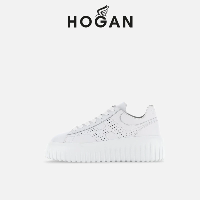 【檀健次同款系列】HOGAN女鞋春夏系列H-STRIPES饼干鞋厚底鞋