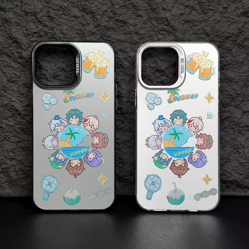 【果果】原神夏日合集元气壳适用华为安卓手机壳15pro苹果iphone14