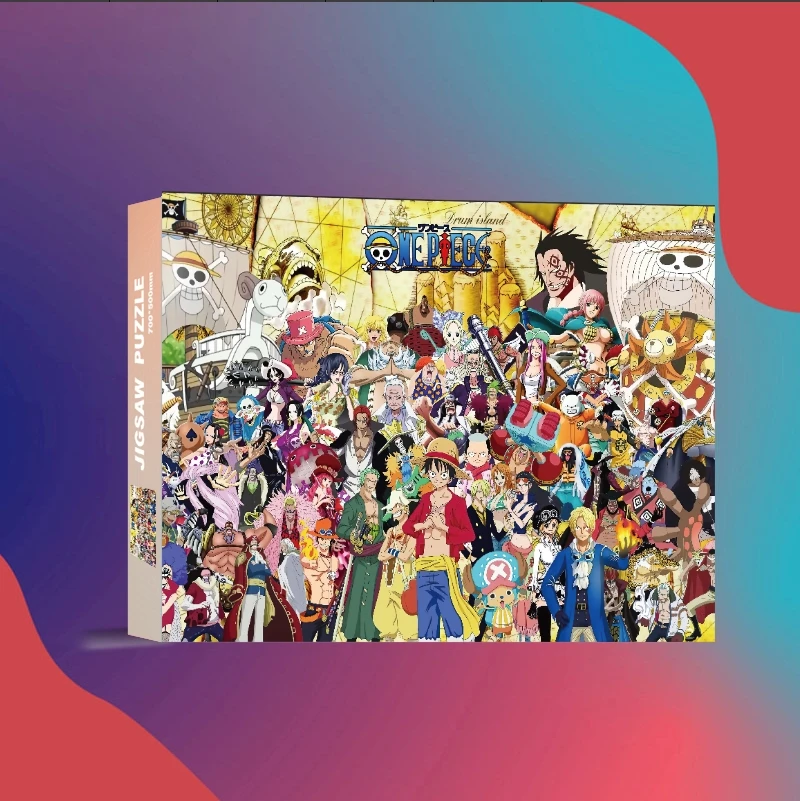 【重生】H0106海贼王合集拼图1000片拼图动漫益智送闺蜜送情侣礼物