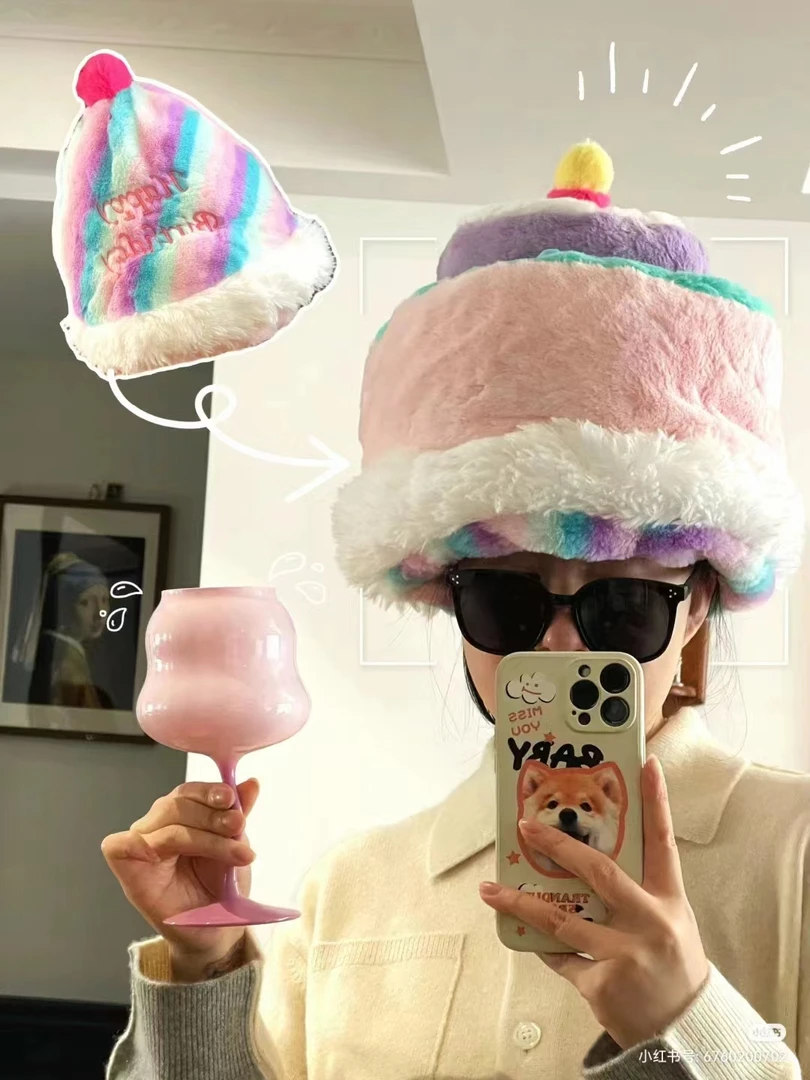 【重生】生日双面毛绒可爱翻翻套装双面可带配件礼盒套装秋冬ins