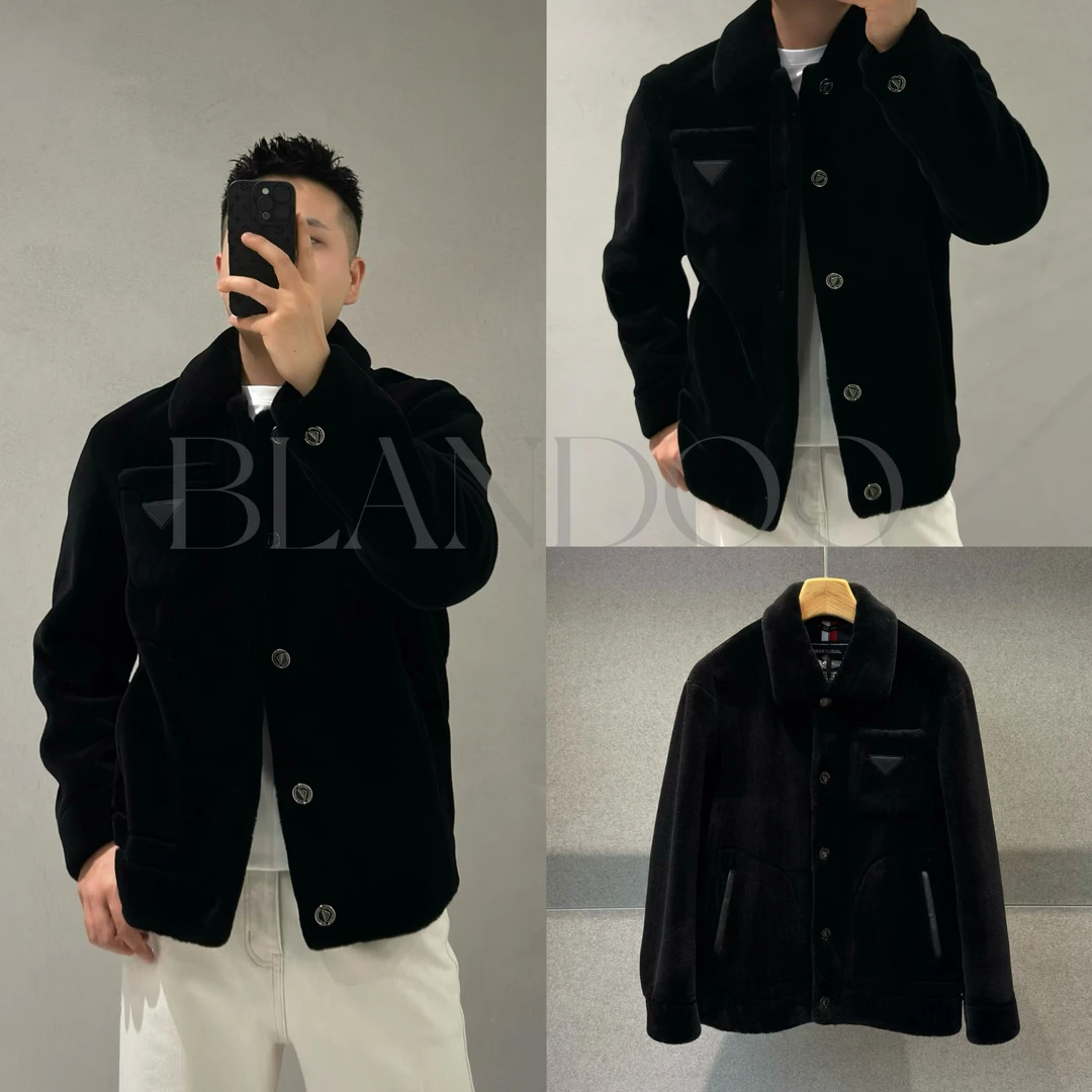 BLANDOO "品质推荐" 男士时尚百搭翻领羊毛外套9812