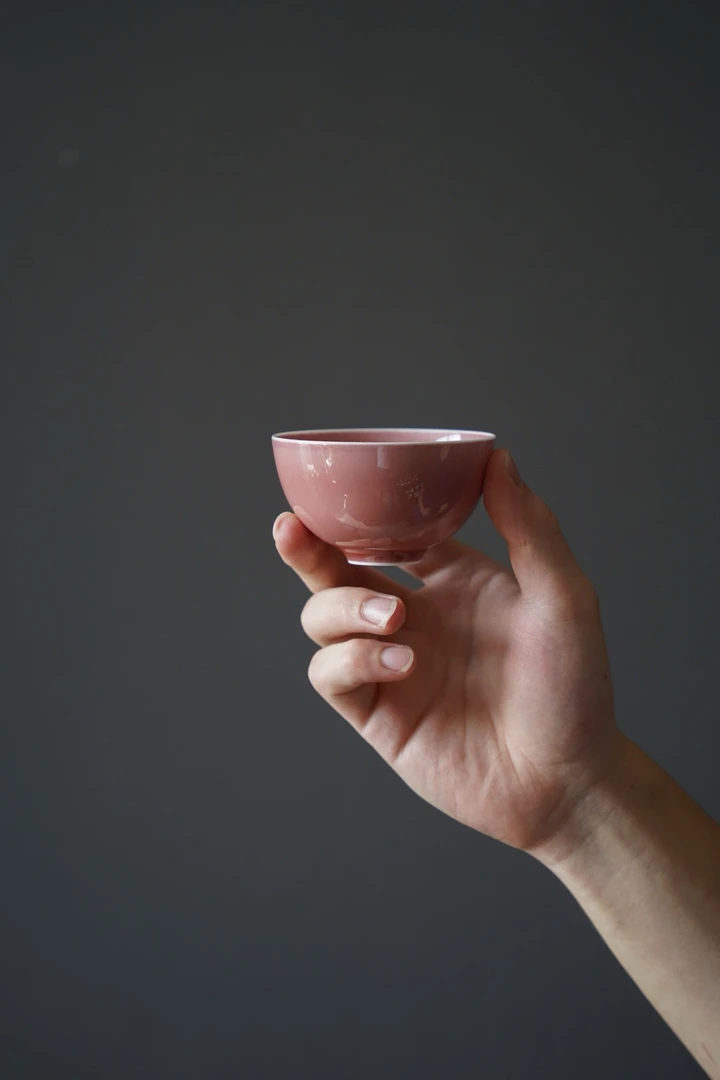 《芳芳吖》谷雨山房豇豆红随珠茶盌杯