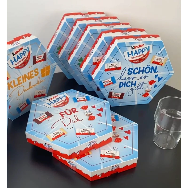 健达Kinder开心一刻六边形缤纷乐榛子夹心巧克力礼盒装雪吻巧克力