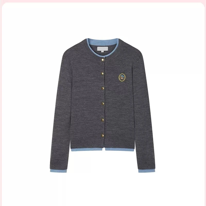 【思雅】熊家秋冬针织开衫7805