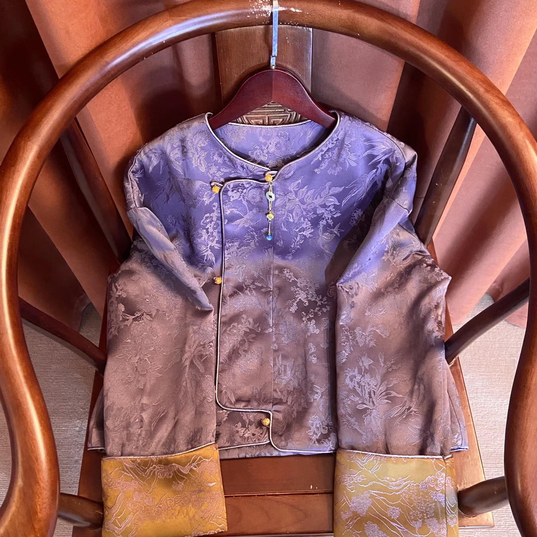 【紫琅】新中式国风时尚百搭外套民族古风复古春秋款女装对襟外套