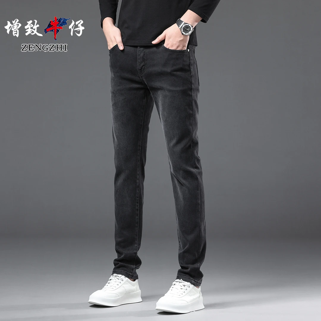 ZENGZHI/增致牛仔秋季高端新款欧版修身小直筒男士牛仔裤Z10-51