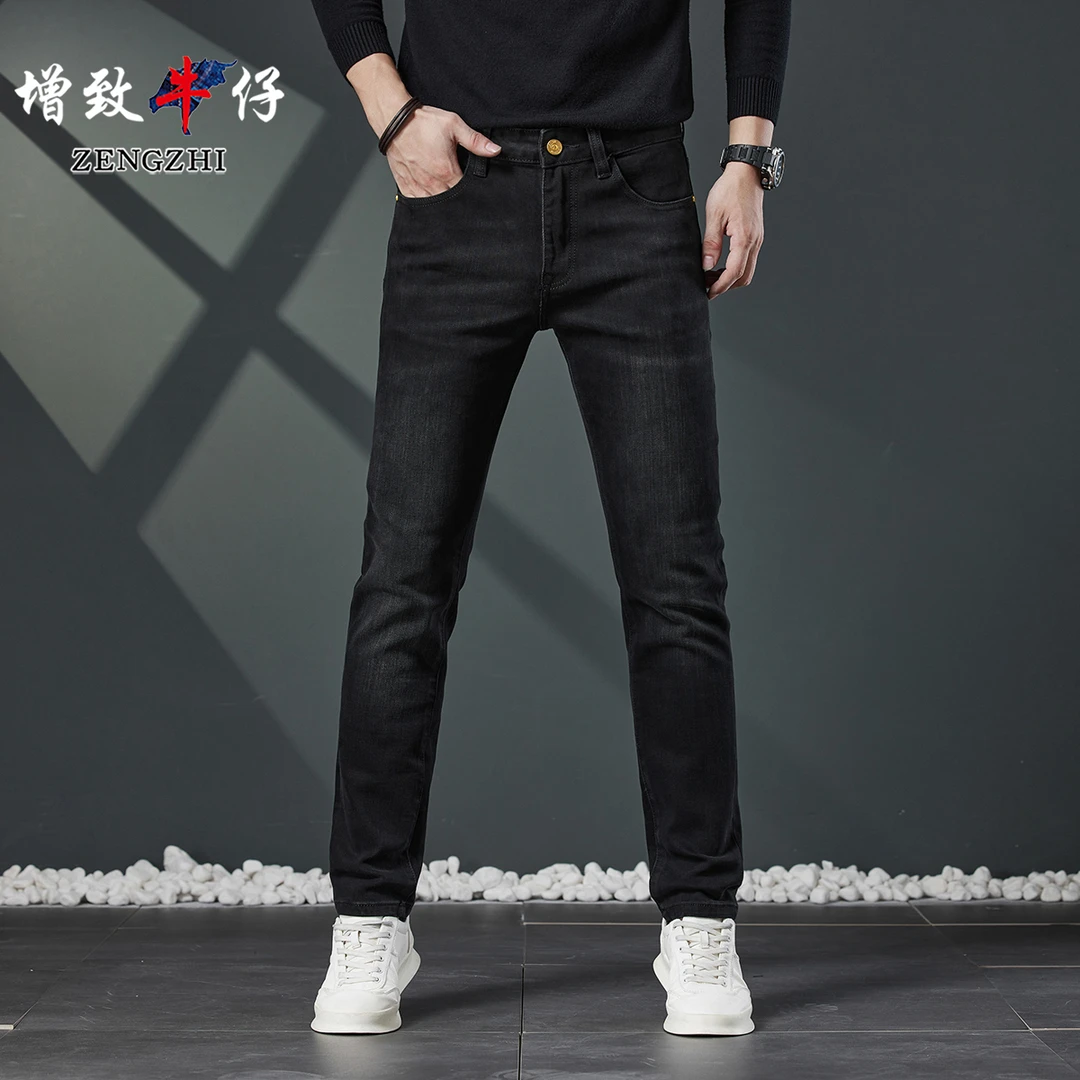 ZENGZHI/增致牛仔高端轻奢欧版修身秋冬季新款男士牛仔裤Z10-37