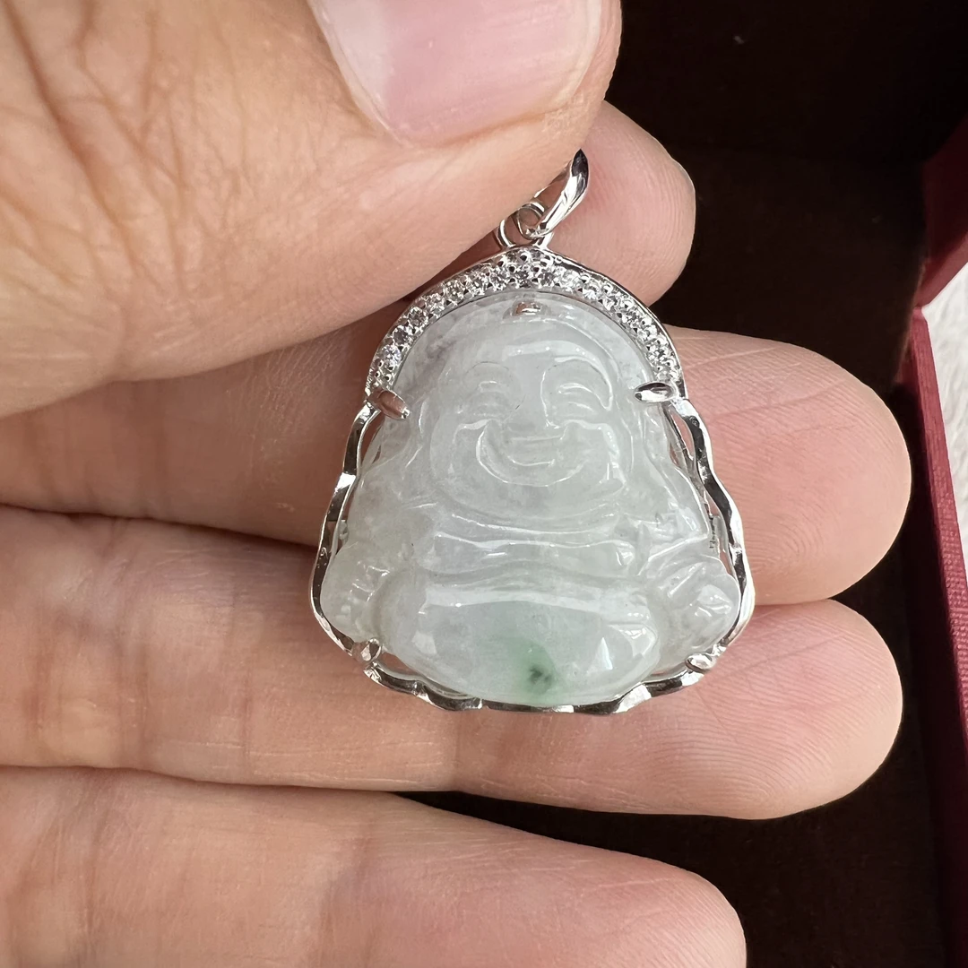 天然翡翠吊坠翡翠佛公