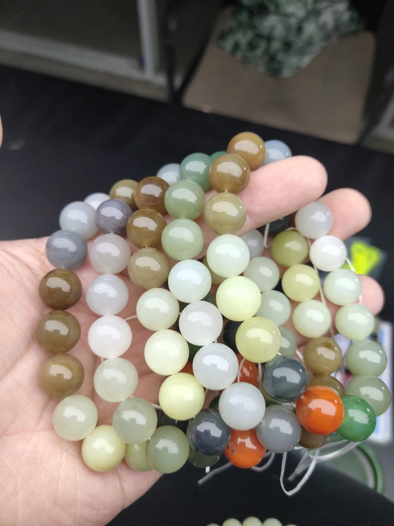 sc255和田玉多宝手串卡12mm 多样性发一