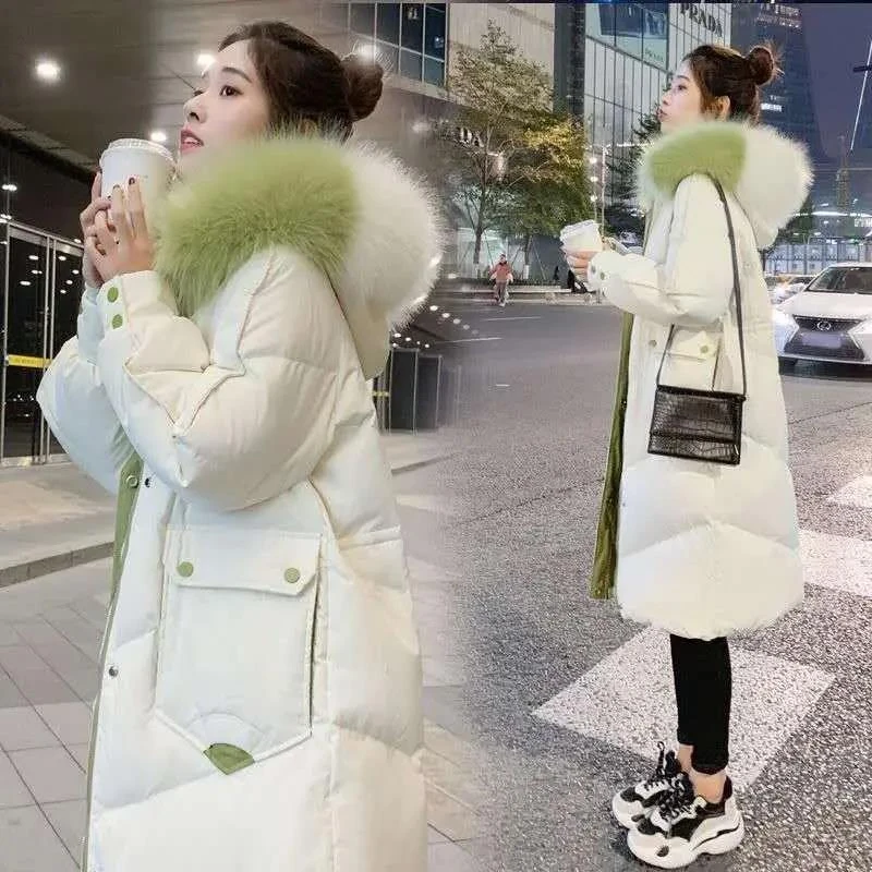 波司澄波司澄羽绒羽绒服女2023年新款韩版宽松加厚保暖大毛领棉衣