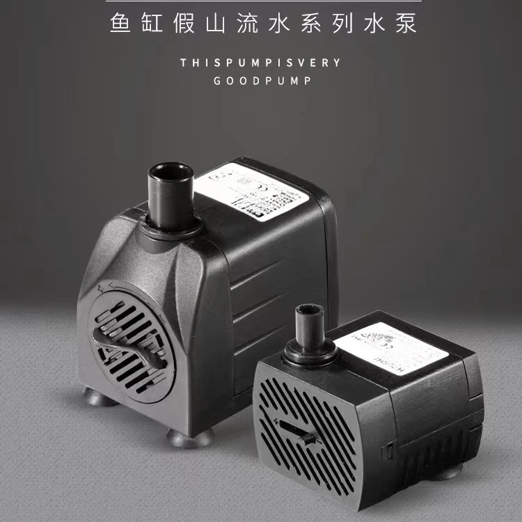 静音潜水泵盆景配件微型假山流水喷泉小摆件水族箱抽水泵循环水泵