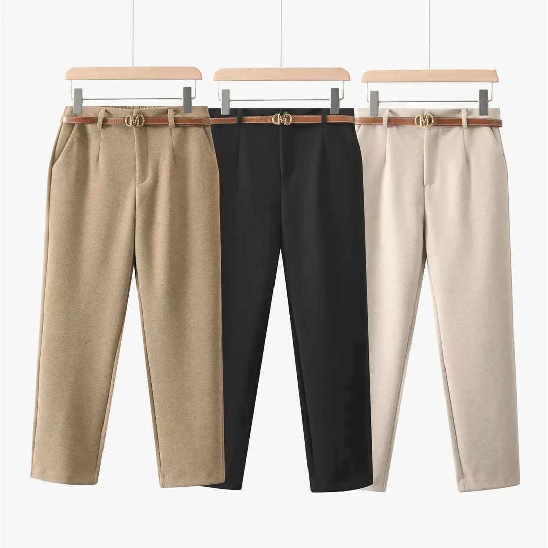 【送腰带】法棍裤[认准正版★羽佳定制]冬季加绒厚裤子