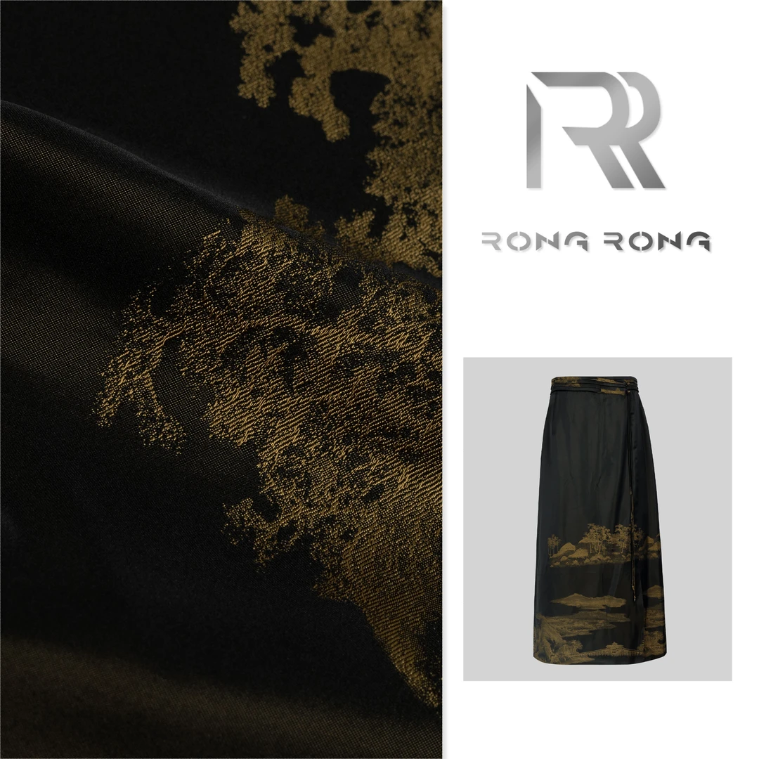 L【丹青墨韵】RONGR0NG 轻奢国风中式半身裙SAZ896389-1.14 DQ