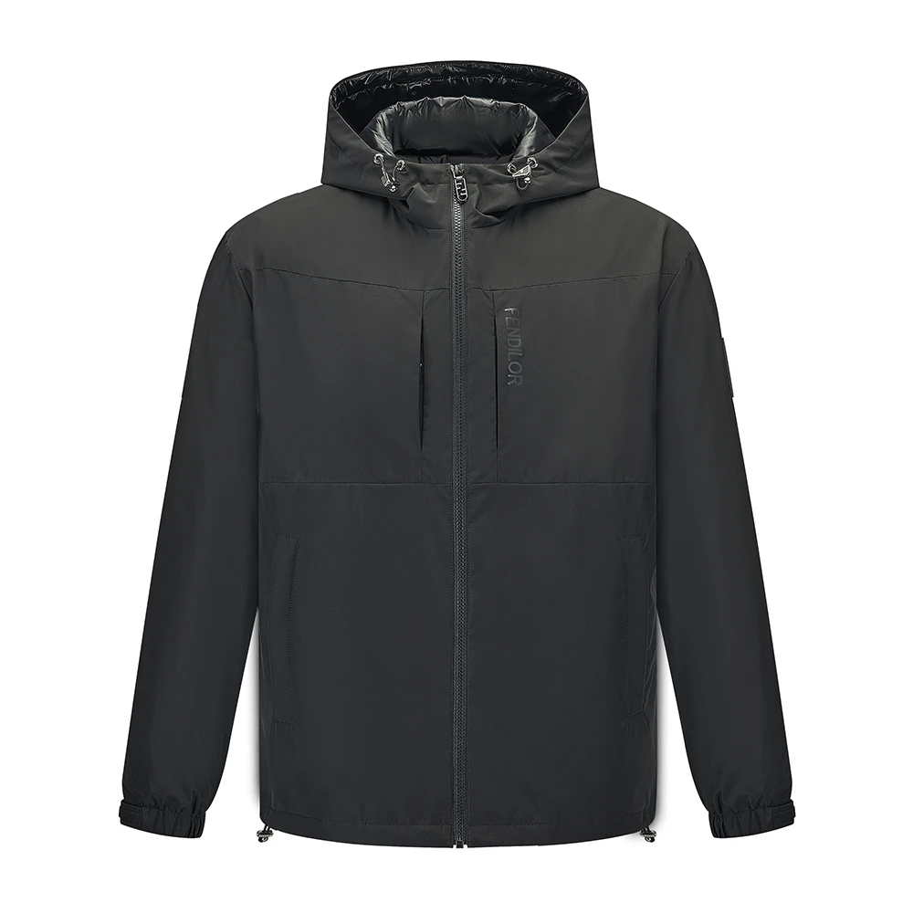 FENDILOR小怪兽男装拉链连帽美式棉衣外套F323E253348A