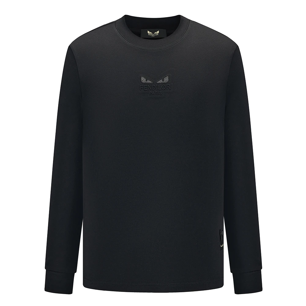 FENDILOR小怪兽T恤黑色经典上衣男装百搭衣服 F388C073295A