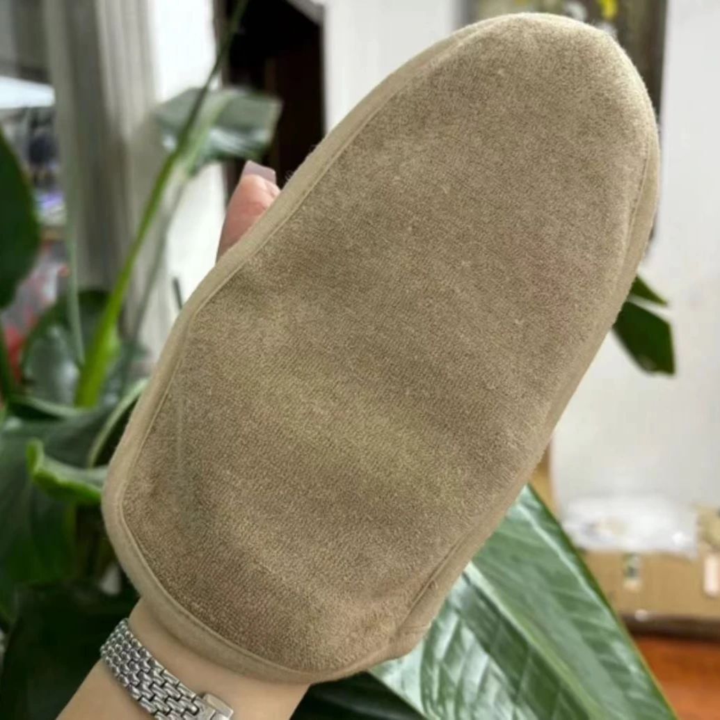 真丝冬季加绒保暖搓澡手套柞蚕丝抑菌加厚双面家用手套