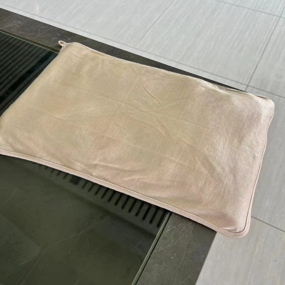 B品 柞蚕丝小枕巾毛巾 吸湿透气抑菌真丝枕巾 FL240604  28*49cm