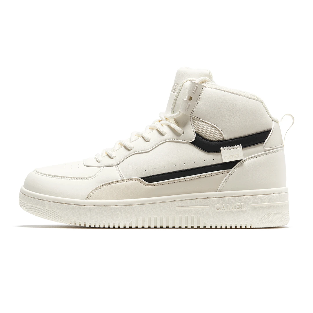 骆驼运动鞋男秋季新款时尚潮流高帮小白鞋休闲板鞋XD22263780