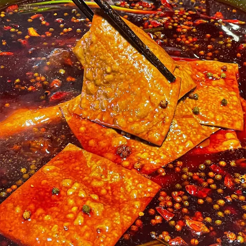 牛皮豆干川渝特产豆皮豆腐皮火锅串串烧烤食材豆制品净含量450g