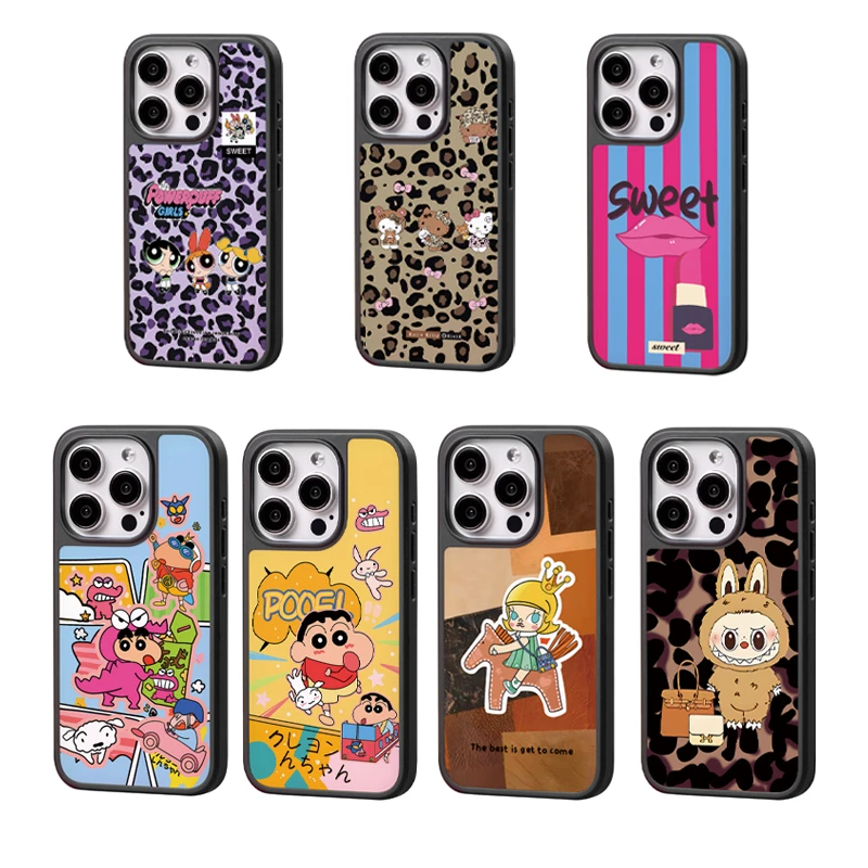 适用苹果16promax磁吸手机壳iphone15新款13防摔12卡通14磨砂玻璃