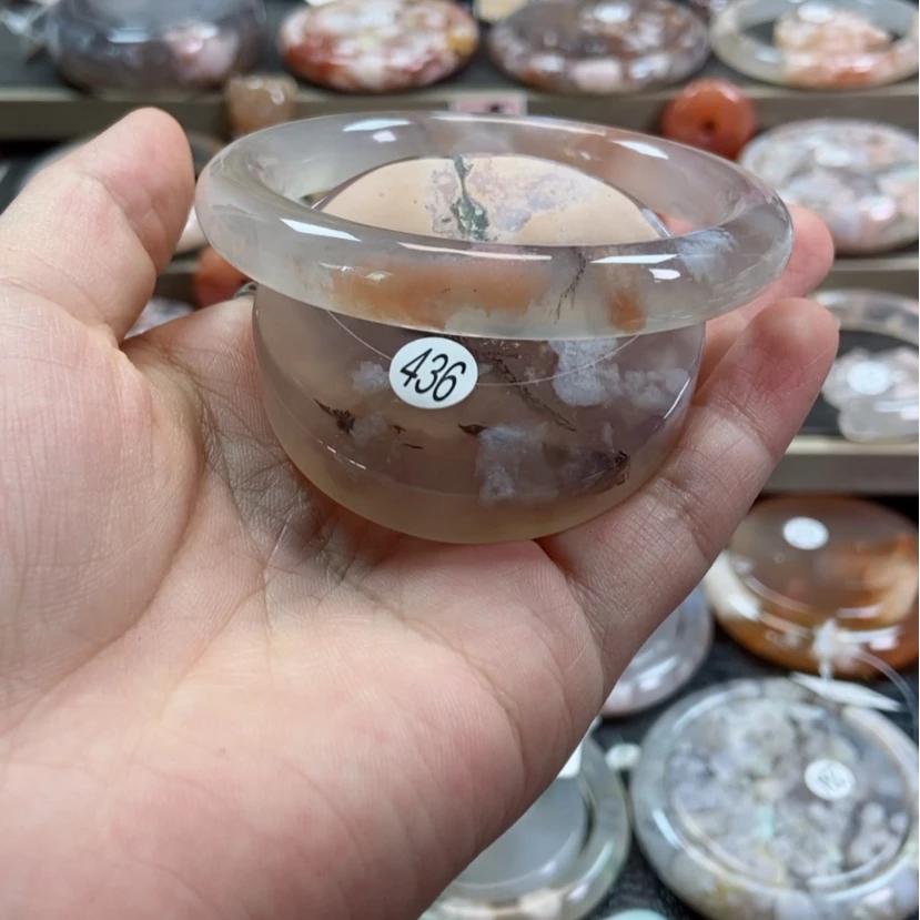 【闪购商品】玛瑙/玉髓手镯未镶嵌I**罗436 56