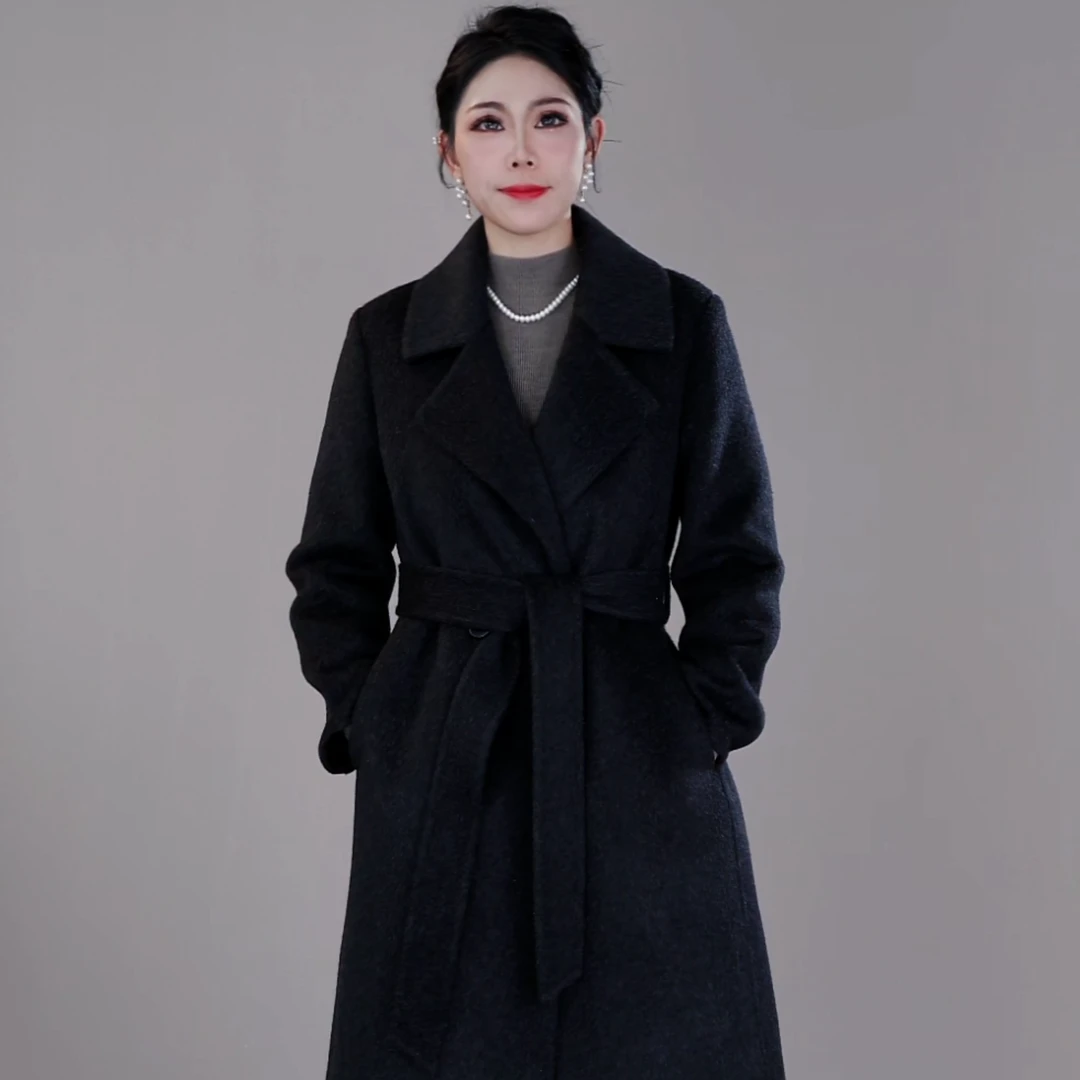 【骆驼绒大衣】788-2025新款秋冬双面驼绒大衣外套冬季加厚长款