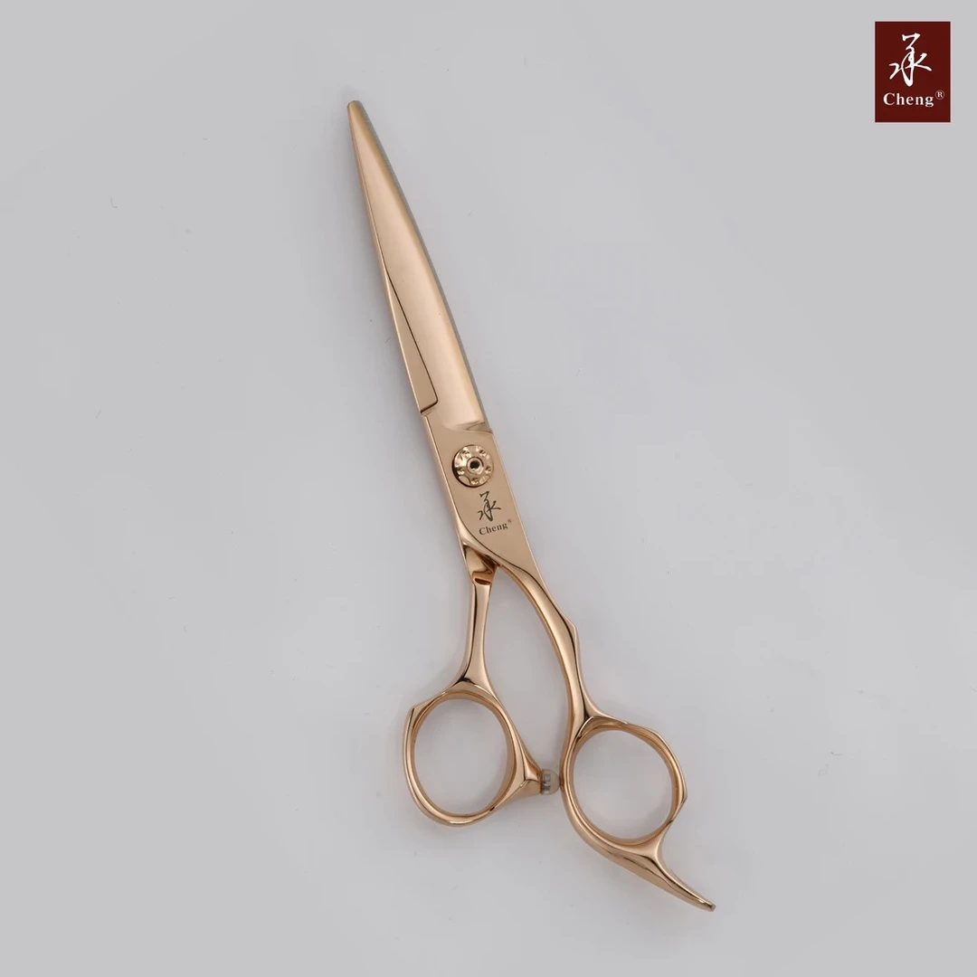 6.3寸小综合剪  (承)剪10%无痕牙剪玫瑰金发型师专业理发剪平剪